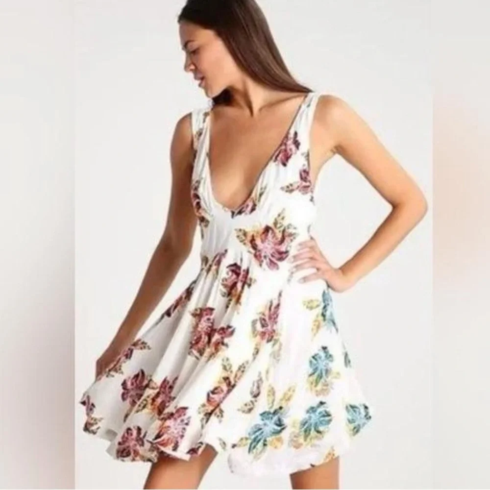 Free People Thought I Was Dreaming Mini Dress Size XS - Picture 4 of 16